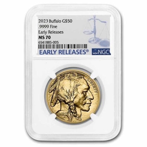 2023 1 OZ AMERICAN GOLD BUFFALO NGC MS70 - Image 2