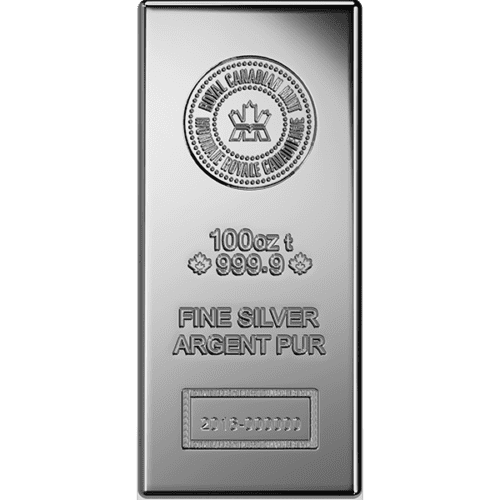 2023 100 OZ SILVER BAR ROYAL CANADIAN MINT - Image 3