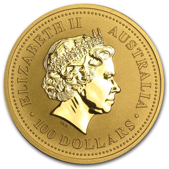 2001 1 OZ PERTH MINT GOLD SNAKE LUNAR SERIES I - Image 3