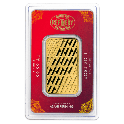 1 OZ GOLD BAR DIWALI ASAHI MINT - Image 2