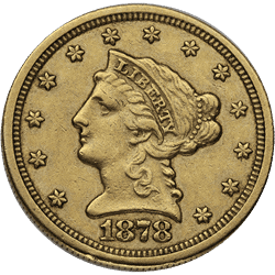 $2.5 U.S. GOLD LIBERTY XF