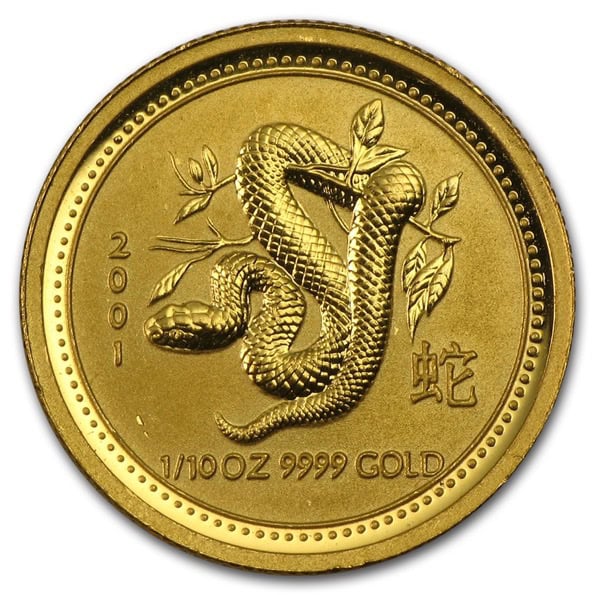 1/10 OZ AUSTRALIAN GOLD SNAKE - Image 2