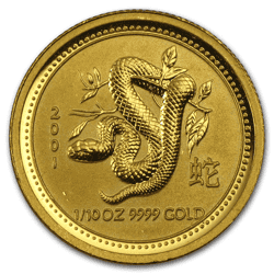 1/10 OZ AUSTRALIAN GOLD SNAKE