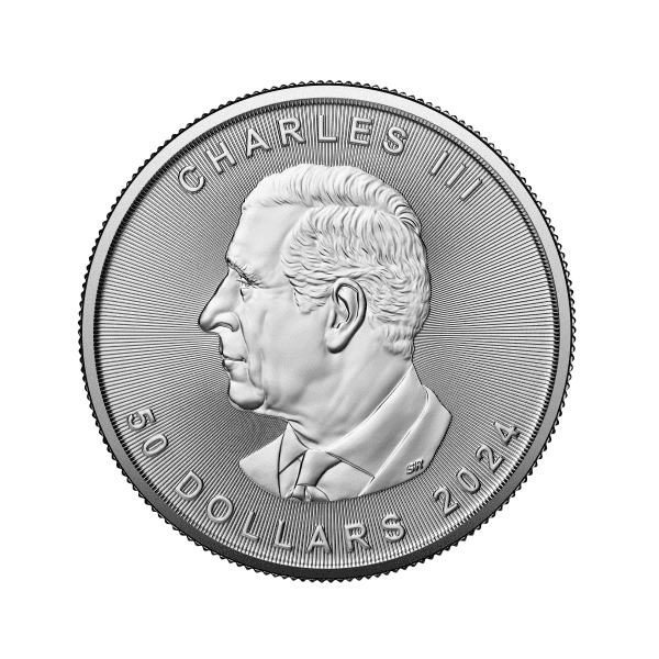 2024 1 OZ CANADIAN PLATINUM MAPLE LEAF - Image 2