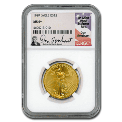 1989 1/2 OZ AMERICAN GOLD EAGLE NGC69