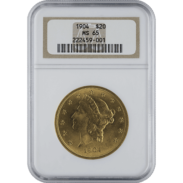 $20 U.S. GOLD LIBERTY NGC65 - Image 3