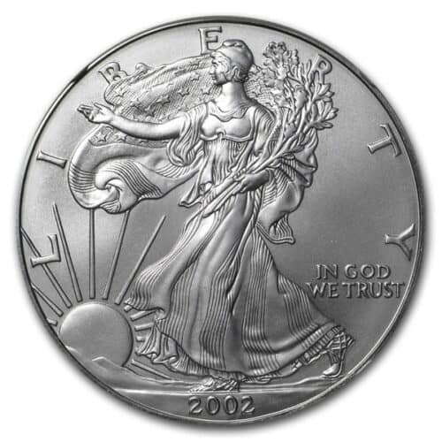2002 1 OZ AMERICAN SILVER EAGLE NGC MS70 - Image 4
