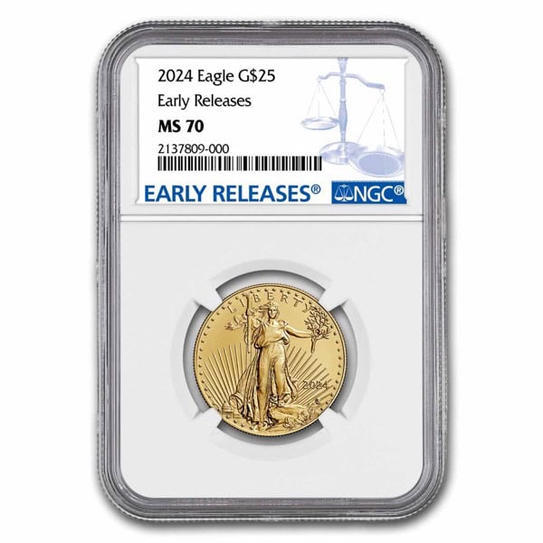 2024 1/2 OZ AMERICAN GOLD EAGLE NGC MS70 EARLY RELEASES - Image 2