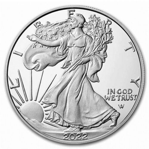 2022 W PROOF AMERICAN SILVER EAGLE NGC PF70 ER EAGLE LABEL - Image 3