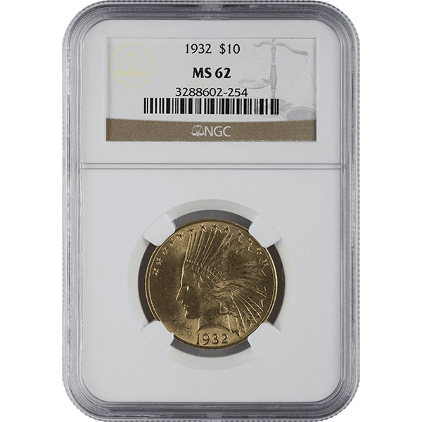 $10 U.S. GOLD INDIAN NGC62 - Image 3