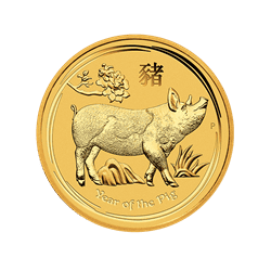 2019 1/2 OZ PERTH MINT GOLD PIG