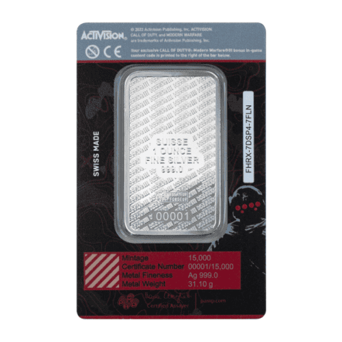 1 OZ SILVER BAR CALL OF DUTY - Image 2