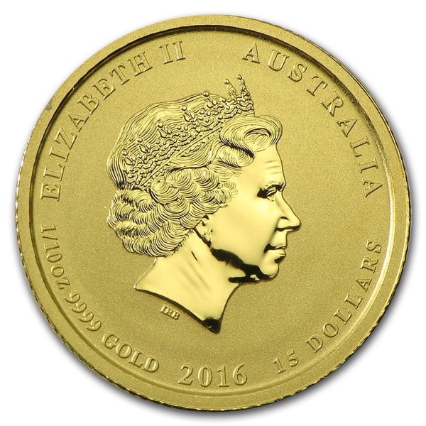 1/10 OZ GOLD AUSTRALIAN GOLD MONKEY - Image 3