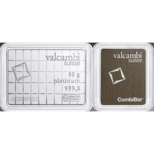 50 GRAM PLATINUM COMBI-BAR VALCAMBI - Image 3
