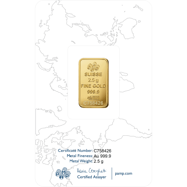 2.5 GRAM GOLD BAR PAMP ROSA - Image 2