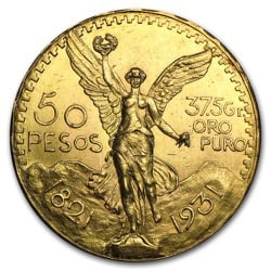 1931 MEXICO 50 PESO GOLD COIN