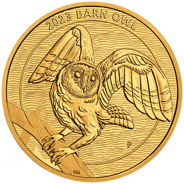 1/4 OZ AUSTRALIAN GOLD BARN OWL - Image 2