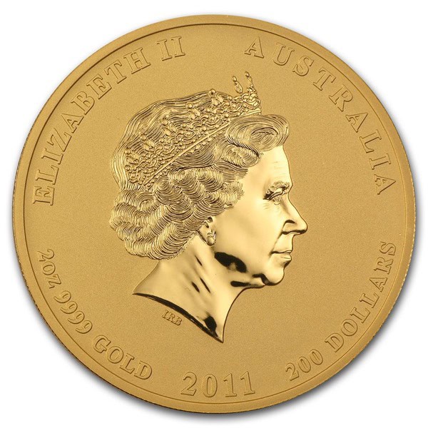 2011 2 OZ GOLD AUSTRALIAN RABBIT LUNAR SERIES - Image 3