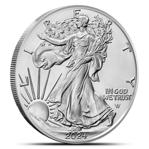 2024 1 OZ AMERICAN SILVER EAGLE MINT SEALED BOX - Image 3