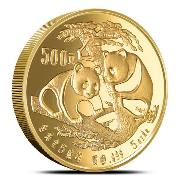 5 OZ CHINESE GOLD PANDA - Image 2