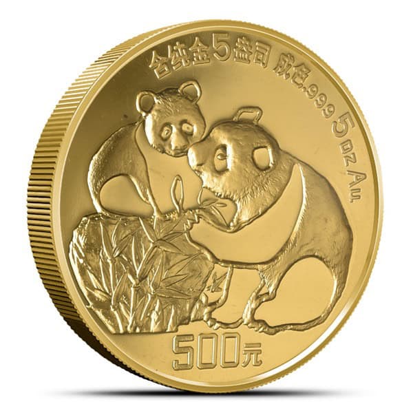 5 OZ CHINESE GOLD PANDA - Image 3