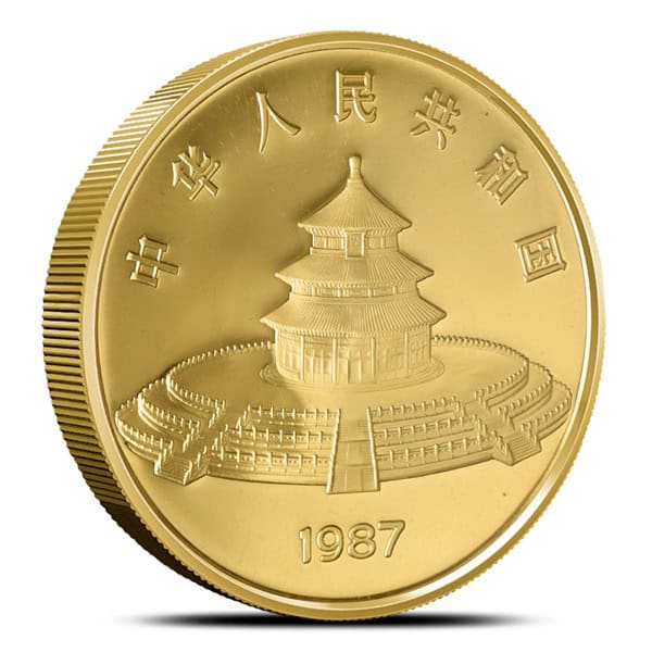 5 OZ CHINESE GOLD PANDA - Image 4