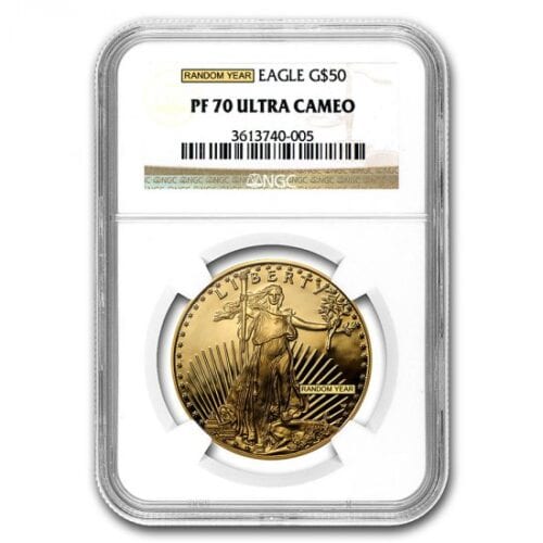 1 OZ AMERICAN GOLD EAGLE NGC PF70 - Image 2