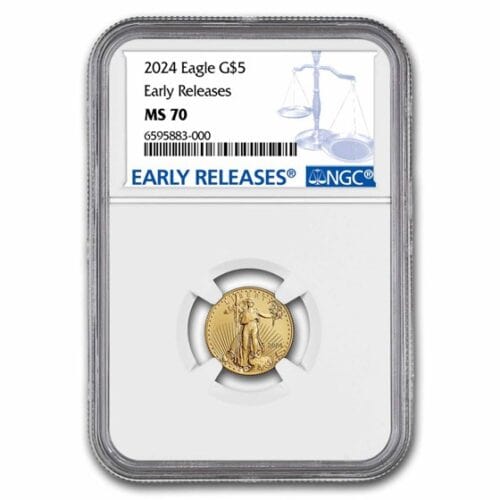 1/10 OZ AMERICAN GOLD EAGLE NGC MS70 - Image 2