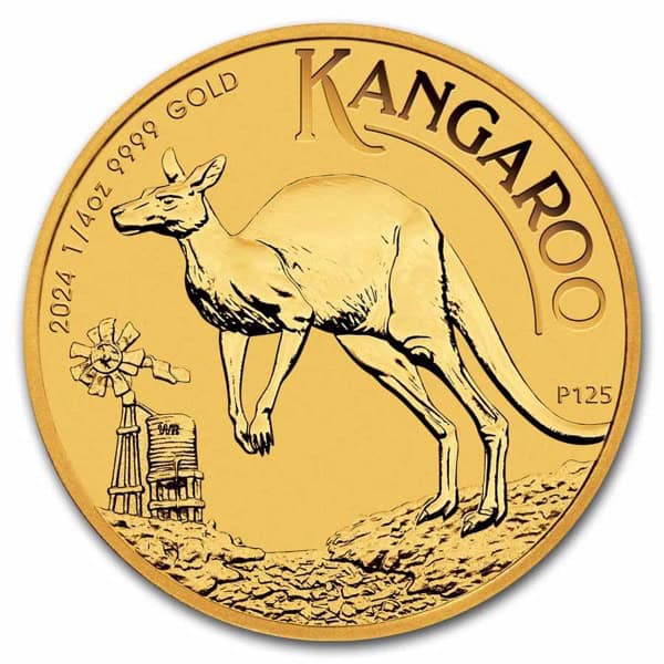 1/4 OZ AUSTRALIAN GOLD KANGAROO (NO PLASTIC) - Image 2