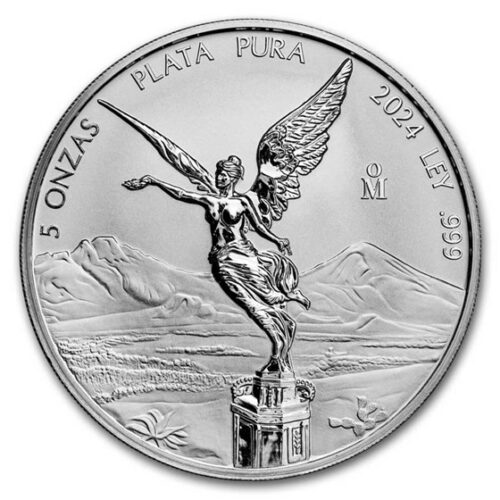 2024 5 OZ MEXICAN  SILVER LIBERTAD PROOF - Image 2