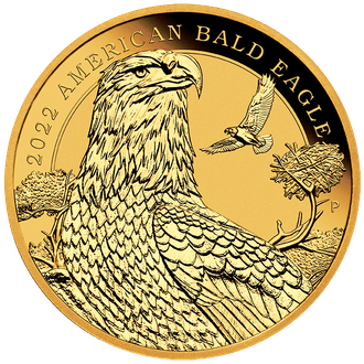 1/4 OZ AUSTRALIAN (PERTH MINT) GOLD AMERICAN BALD EAGLE - Image 2