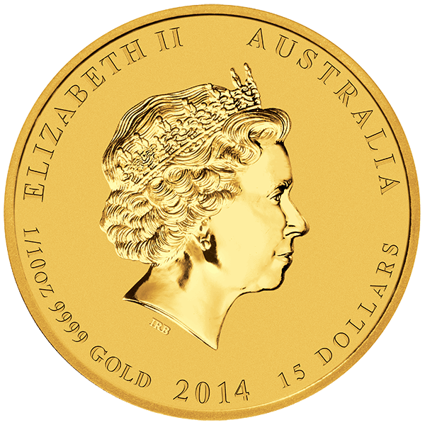 2014 1/10 OZ AUSTRALIAN GOLD HORSE - Image 2