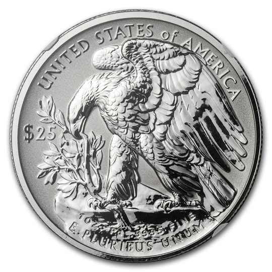 2019 1 OZ AMERICAN PALLADIUM EAGLE NGC REVERSE PROOF 70 - Image 4