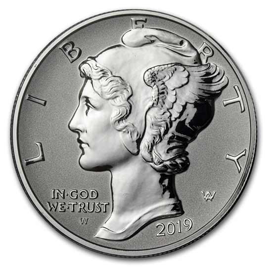 2019 1 OZ AMERICAN PALLADIUM EAGLE NGC REVERSE PROOF 70 - Image 3