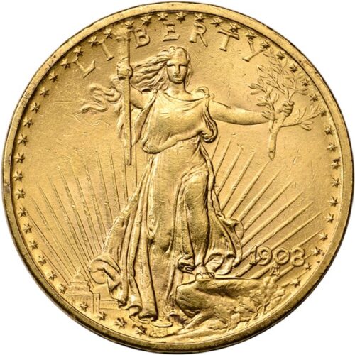 $20 U.S. GOLD SAINT PCGS MS64 NO MOTTO GREEN LABEL - Image 3