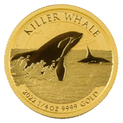 1/4 OZ AUSTRALIAN GOLD KILLER WHALE