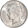 1922-D US SILVER PEACE DOLLAR NGC BU FLAG LABEL - Image 4