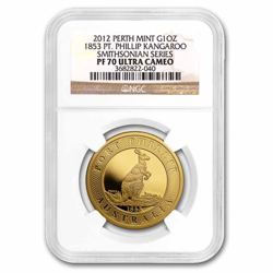 1 OZ AUSTRALIAN GOLD KANGAROO NGC PROOF 70
