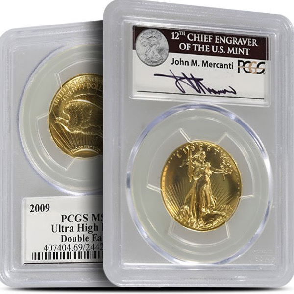 1 OZ AMERICAN GOLD EAGLE PCGS69 ULTRA HIGH RELIEF - Image 2