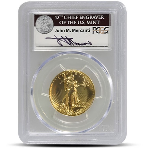 1 OZ AMERICAN GOLD EAGLE PCGS69 ULTRA HIGH RELIEF - Image 3