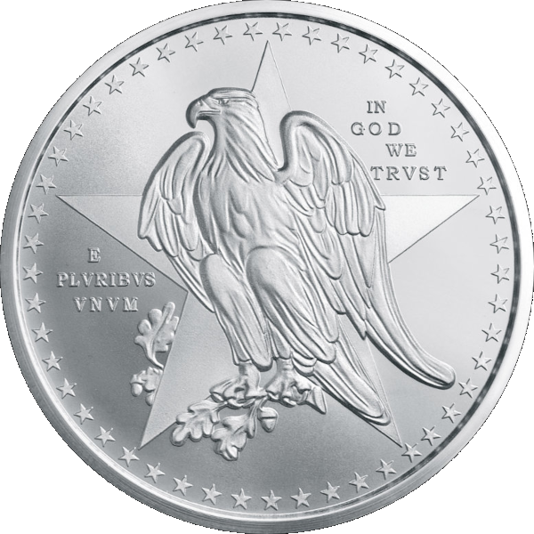 2 OZ SILVER ROUND TEXAS COMMEMORATIVE - Image 3