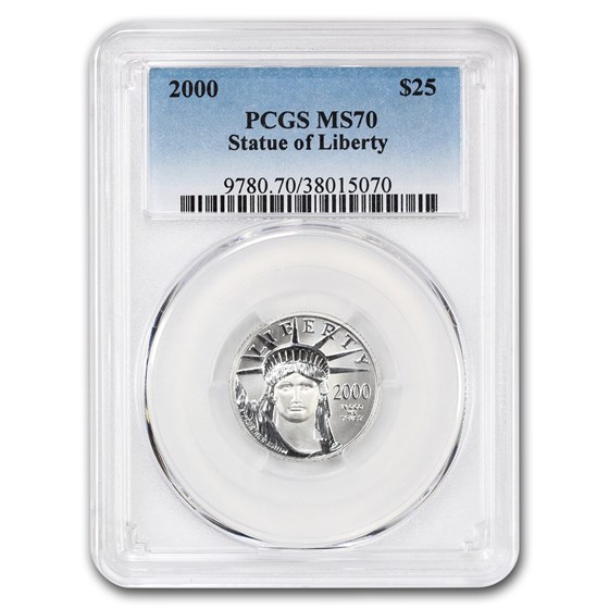 1/4 OZ AMERICAN PLATINUM EAGLE PCGS MS70 - Image 2