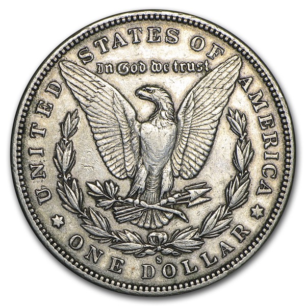 AMERICAN SILVER MORGAN $ EXTRA FINE DETAILS - Image 3