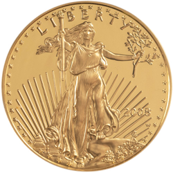 2008 W 1 OZ AMERICAN GOLD EAGLE