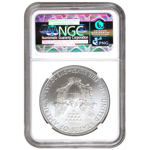 2015 1 OZ AMERICAN SILVER EAGLE NGC69 - Image 3