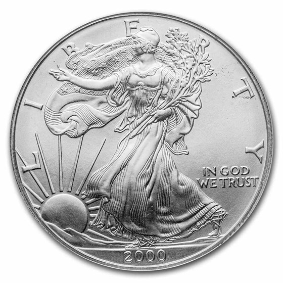 2000 1 OZ AMERICAN SILVER EAGLE NGC69 - Image 3