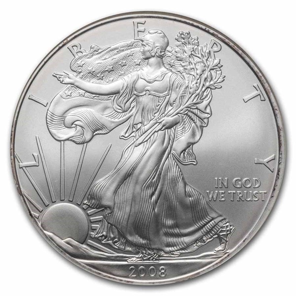 2008 1 OZ AMERICAN SILVER EAGLE NGC69 - Image 3