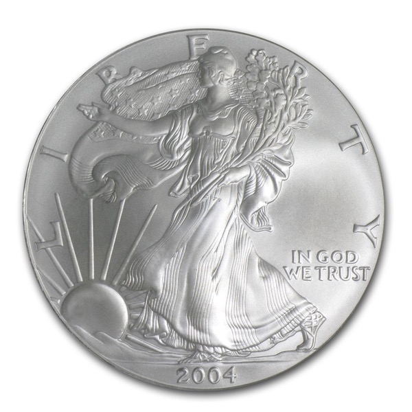 2004 1 OZ AMERICAN SILVER EAGLE NGC69 - Image 3
