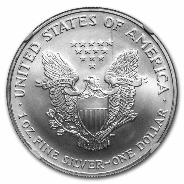 2011 1 OZ AMERICAN SILVER EAGLE NGC69 - Image 4