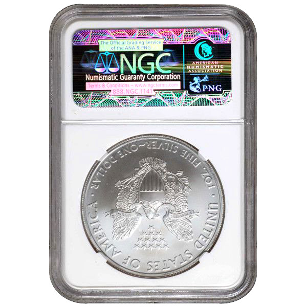 2012 1 OZ AMERICAN SILVER EAGLE NGC69 - Image 3